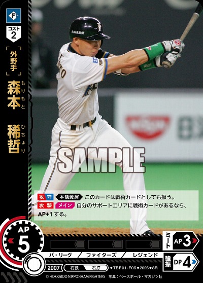 森本　稀哲(北海道日本ハムファイターズ) 【TBP01-F05SR】